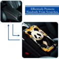 thumbnail image 5 of Panda Soft Printed Furry Car Armrest Pad Cover Mat - 12.5x8.2 Inch, Comfortable Armrest Accessory, 5 of 6