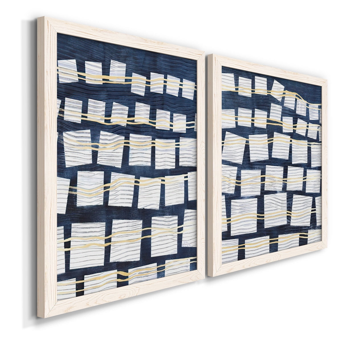Networks III - Premium Framed Canvas 2 Piece Set - Ready to Hang