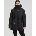 thumbnail image 7 of Women's Winter Mid Length Thick Warm Faux Lamb Wool Lined Jacket Coat, 7 of 7