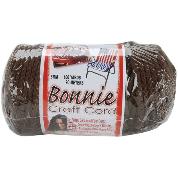 Bonnie Macramé Artisanat Cordon 6mmx100yd-Brun