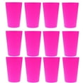 thumbnail image 2 of FRCOLOR Red Plastic Drinking Cups for Home and Parties Durable Stackable Great for Beverages Beer and Water 12pcs, 2 of 10