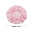 thumbnail image 2 of Unique Bargains 1 Pc Women Double Layer Shower Cap Hair Cap for Bathroom Vacation Travel Pink, 2 of 3