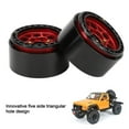 thumbnail image 4 of 1:10 Drift Car Wheel Rims, Five Sided Triangular Hole 4pcs IFR Skarn Pressure Ring Compatible 1:10 RC Car Wheel Hub  for 1.9 Inch Tyres, 4 of 7
