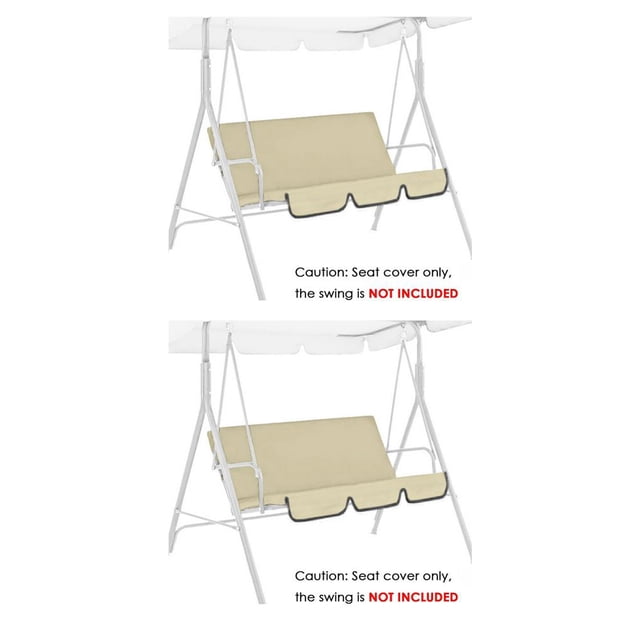 Funda para columpio Bewildely 2021 3 asientos dosel cubierta sombra patio resistente a los rayos CBP158225