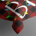 thumbnail image 4 of Merry Christmas Red Plaid Grid Tablecloth,Wipeable Polyester Table Cover for Rectangle Tables,Foldable Tablecloth Thick Tablecloths for Spring Easter Picnic Kitchen, 4 of 6