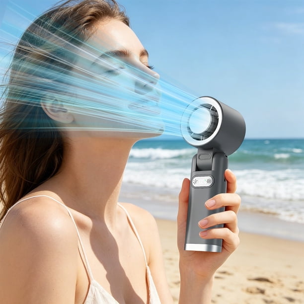 High-Speed Foldable FanRechargeable Portable Air Cooler Quiet Foldable Fan For Outdoor Travel Camping Office Home