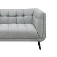 thumbnail image 6 of AC Pacific Mid-Century Modern Gray Living Room Loveseat, 6 of 7