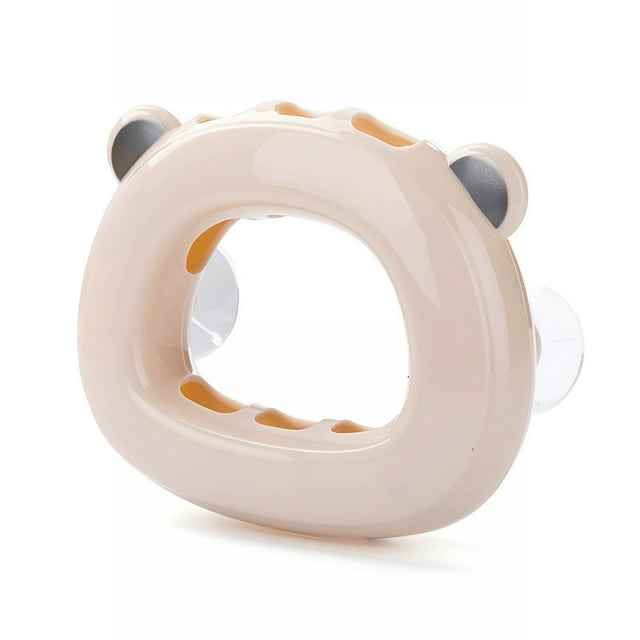 Wall Mounted Toothbrush Storage Rack With Suction Cup Toilet Toothbrush Holder For BathroomBeige