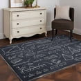 thumbnail image 4 of Mathematics Equations Area Rugs Collection 3'x5', Blackboard Math Numerical Geometric Non Slip Indoor Rectangle Throw Runner Rug Floor Mat Carpet for Living Room Dining Table Bedroom Nursery, 4 of 9