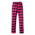 thumbnail image 5 of ylioge Plaid Pajama Pants for Women with Drawstring Elastic Waist Casual Straight Wide Leg Loose Comfortable Homewear Sleepwear Pajamas Trousers Pant, 5 of 6