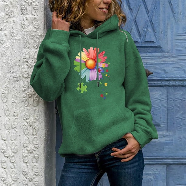 Pntutb invierno mujer Casual manga larga tops señoras estampado pulóver sudadera blusa Pntutb Pntutb-1552