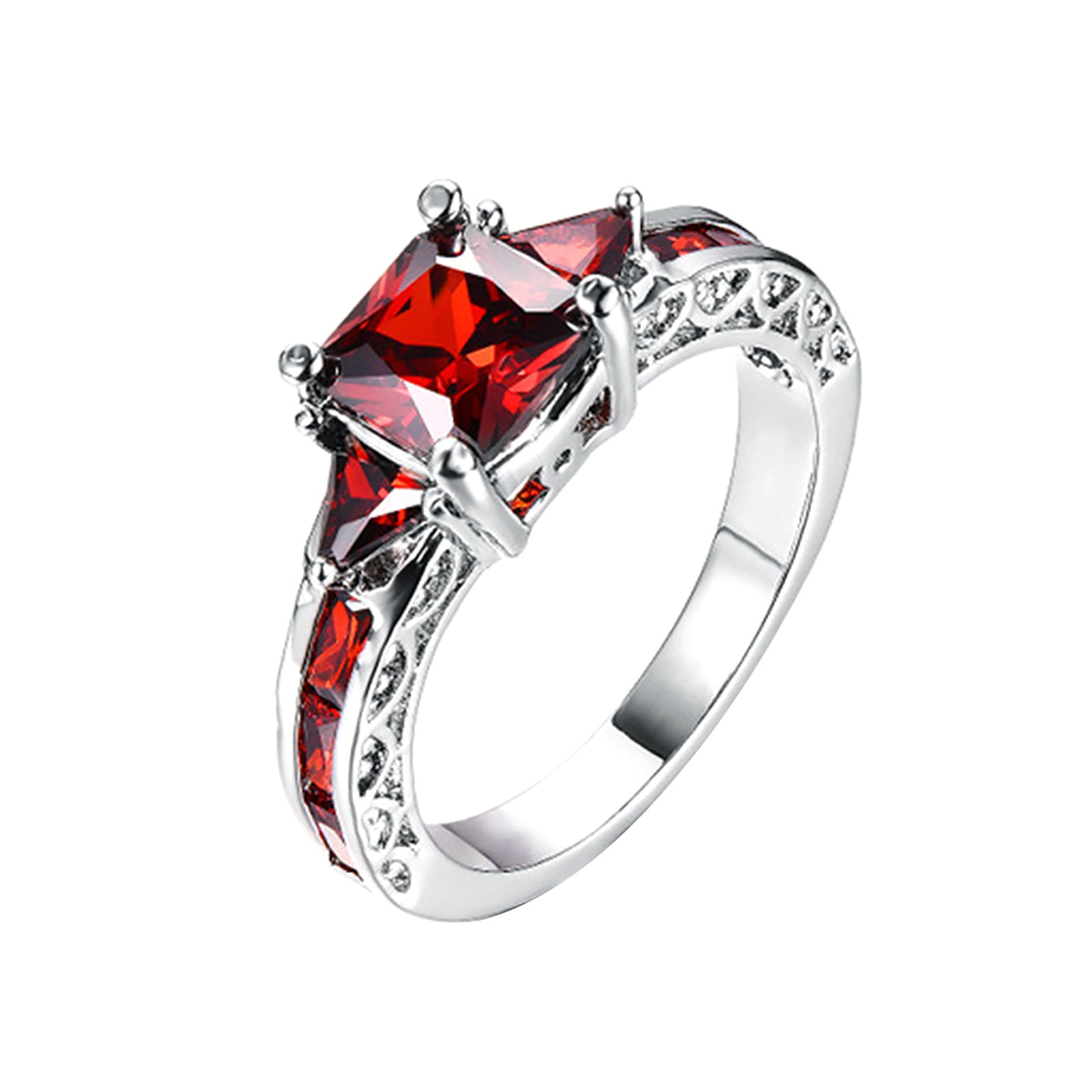 Details about   925 Sterling Silver Certified Handmade 7 Carart Ruby Gemstone Engagment Ring 