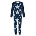 thumbnail image 5 of Afuyipoi Christmas Pajamas for Men, Two-Piece Set Homewear Plaid Print Holiday Sleepwear Navy XL, 5 of 5