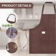 thumbnail image 3 of Unisex Adjustable Bib Apron, 2 Pcs Apron with 2 Pockets Cooking Kitchen Chef Aprons for Home Kitchen, Restaurant, (Brown/Green), 3 of 4