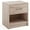 Natural, variant on Costway Modern Nightstand Bedside Table with Drawer Open Storage Shelf for Small Spaces Dark Gray