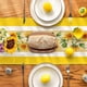 thumbnail image 4 of Camino de mesa de verano con girasol amarillo de 13x72 pulgadas, decoración de mesa de comedor de cocina de primavera de temporada para decoración de fiesta en el hogar, 4 of 4