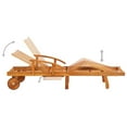 thumbnail image 2 of vidaXL Garden Sun Lounger with Table and Cushion Solid Acacia Wood, 2 of 5