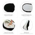 thumbnail image 3 of DREAM PAIRS Faux Fur Knitted Slippers For Women Memory Foam Women's Winter Slip On House Slippers Indoor Bedroom Soft Slippers EMMA BLACK Size 12, 3 of 6