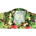 thumbnail image 4 of LA LEELA Men's Hawaiian Shirts Short Sleeve Button Down Shirt Floral Shirt Men Casual Holiday Summer Tropical Shirts for Men Funny XS Leafy Garden, Black, 4 of 7