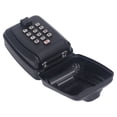 thumbnail image 4 of Caja de seguridad para llaves de exterior, impermeable, para pared, con combinación de 12 dígitos, para guardar tarjetas, color negro, 4 of 14