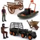 thumbnail image 4 of 1 juego de simulación de conductor de granja modelo de motocicleta juguete realista Mini adorno de granja, 4 of 5