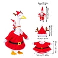 thumbnail image 2 of Christmas Santa Claus Goose Outfit Porch Goose Outfits Red Reindeer Clothes for 23 inch High Yard Garden Concrete goose Lawn Silly Geese Clothes for Cement Plastic Duck Christmas Costume, 2 of 7