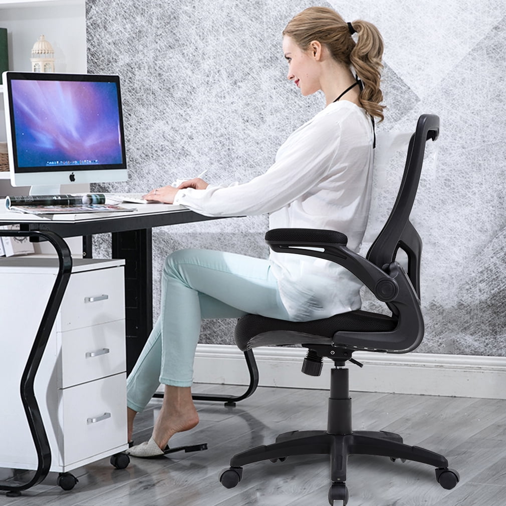 BestOffice Ergonomic Home Office Chair, Lumbar Support, Swivel Rolling for Women, Men(Black)