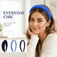 thumbnail image 2 of HBlife 7 Pack Headbands for Women Girls Headbands Trendy Blue Pearl Headband Non Slip Hairbands Cute Hair Accessories Multi-style Headband Pack, 2 of 8