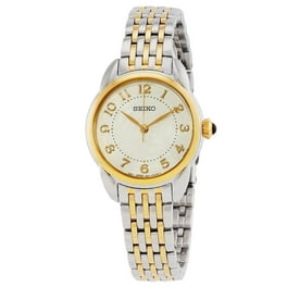 Seiko Women's SNDZ38 Velatura White MOP Dial Two Tone Steel