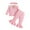 style-03 Pink, variant on Gubotare Toddler Girl Fall Clothes Baby Girl Clothes Set Toddler Girls Shirt Top Pants 2PC Outfits Size 12 18 Months (Pink,12-18 Months)