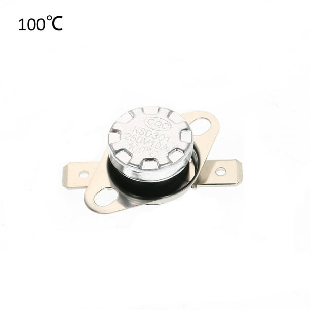 5pcs KSD301 Thermostat Temperature Switch 10A NC Normally Closed Thermal Control Switch Pack of