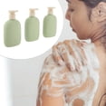 thumbnail image 4 of Unique Bargains 3 Pcs Travel Container Set Leakproof Plastic Travel Bottles Set 260ml Green, 4 of 5