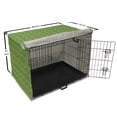 thumbnail image 6 of Abstract Dog Crate Cover, Modern Monotone Illustration of Large and Small Circles Geometric, Easy to Use Pet Kennel Cover Small Dogs Puppies Kittens, 7 Sizes, Olive Green Pale Green, by Ambesonne, 6 of 6