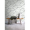 thumbnail image 5 of ESTA Home Cynara White Scandinavian Floral Wallpaper, 20.9-in by 33-ft, 5 of 6
