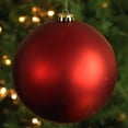 thumbnail image 3 of Northlight 12" Shatterproof Matte Christmas Ball Ornament - Red, 3 of 4