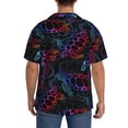 thumbnail image 3 of Balery Sea Turtle Camisa Casual de Manga Corta con Botones para Hombre, Texturizada, Estilo Cubano, para Playa, Verano-Small, 3 of 5