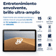 thumbnail image 2 of Tableta Hyundai HYTab Plus 10LB4 10.1” 4G LTE 8GB RAM 256GB Android 15 WiFi Gris con Stylus, Audífonos y Protector, 2 of 5