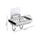 thumbnail image 2 of Jabonera de ducha autoadhesiva con 2 ganchos, soporte de esponja para baño, inodoro, cocina, montado en la pared sin perforar Z, 2 of 5