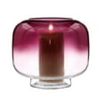 thumbnail image 2 of Mainstays 8" Purple Ombre Glass Hurricane Pillar Home Candle Holder Large, 2 of 6