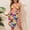 #361-Yellow, variant on Women's Bikini Swimsuit, Sexy Solid Color Backless Two-Piece with Wave Design, Swimwear Set for Beach and Vacation