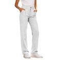 thumbnail image 7 of HJYCHN Straight Leg Pants Women Zip Closure Pleated Side Pockets Regular Fit Solid Color Womens Pants, 7 of 7