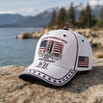 thumbnail image 5 of Vintage Washed Baseball Cap for Men and Women, Adjustable Low Profile Dad Hat, Cotton Curved Brim Casual Outdoor Hat,911 Never Forget, 5 of 7