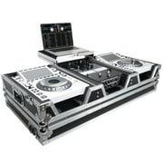 Flight Case DJ Coffin for Pioneer Mixer DJM-900NXS2 and 2 CDJ-3000 W-Wheels and Laptop Shelf