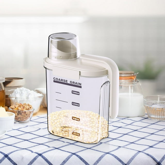 Meitianfacai Sealed Jar New Kitchen Grain And Miscellaneous Grain Jar Insect Proof -proof Sealed Jar Transparent Fresh-keeping Box Miscellaneous Grain