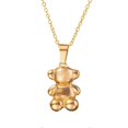thumbnail image 1 of Pendientes colgantes con forma de oso brillante para mujer, chapados, ideales como regalo para parejas., 1 of 5