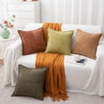 thumbnail image 1 of Xihbxyly Funda de Almohada Decorativa, Textura Suave Similar a La Lana, Diseño Bordado Acogedor, Estilo Bohemio Moderno, Decoración Estilo Cabaña para Sala de Estar o Sofá, 45 X 45 Cm, Juego de 1, 1 of 6