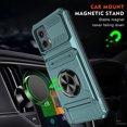 thumbnail image 7 of Decase Case for Motorola Moto G (2023),TPU+PC,Built-in Magnetic Kickstand,with Card Holder Dual-Layer Design Heavy Duty Shockproof Protection Phone Case for Motorola Moto G (2023),Green, 7 of 7