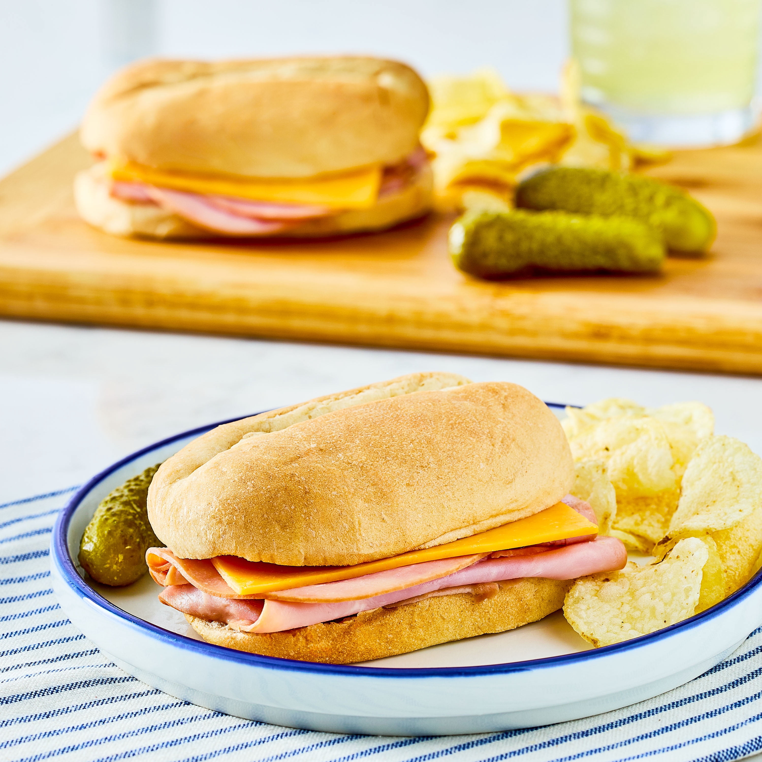 Marketside Smoked Ham & Cheddar Mini Twin Pack Sub Sandwich, 7.2 oz, 1 Count