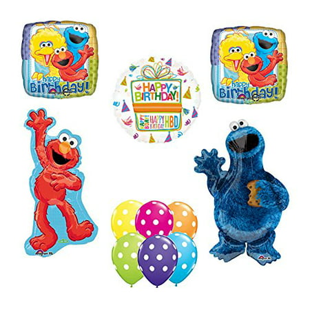 Sesame Street Waving Elmo  and Cookie Monster Party  