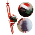 thumbnail image 1 of Fiudx Ofertas y liquidaciones Decoración navideña Papá Noel trepando escalera colgante juguetes navideños, 1 of 7